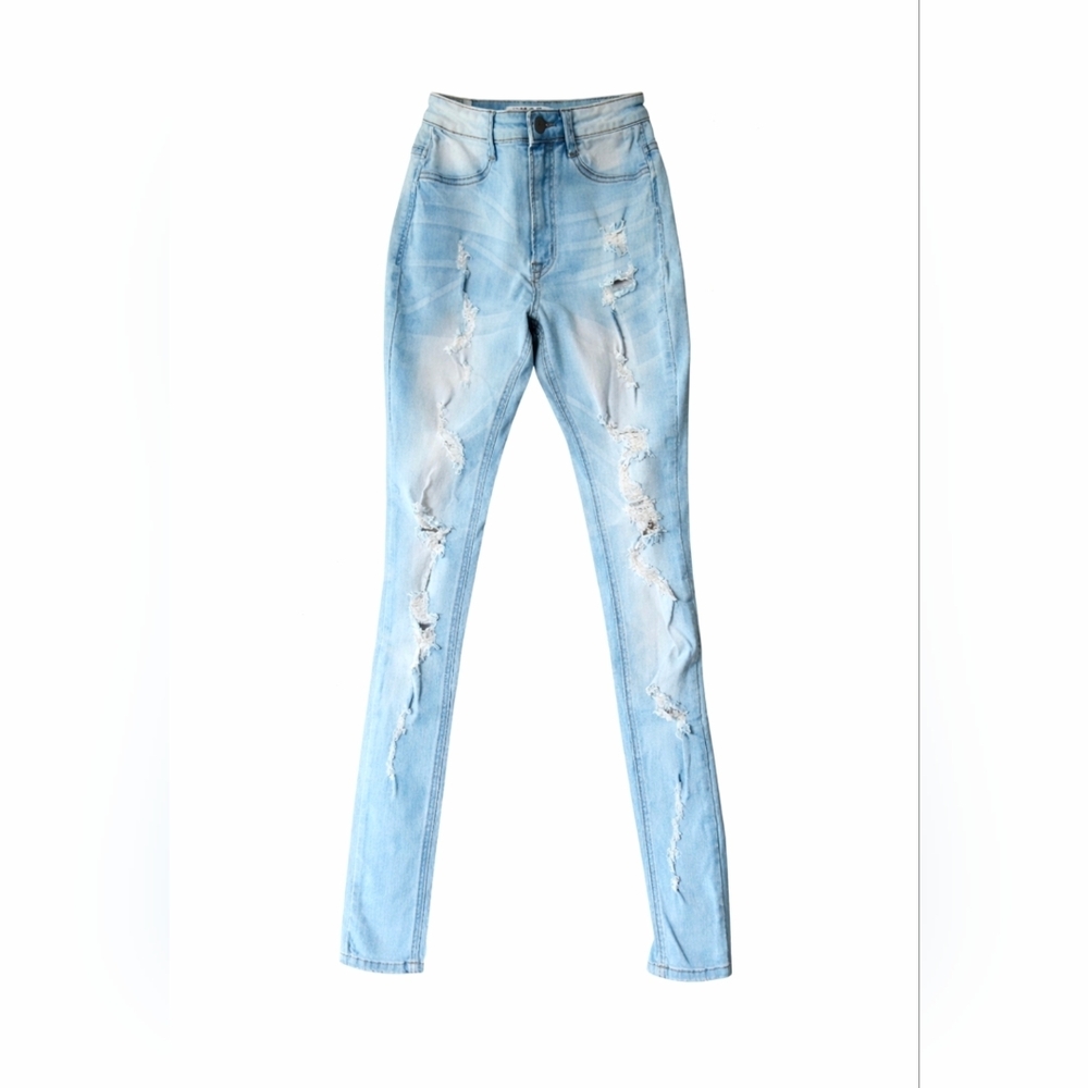 The Map Distressed Skinny Jeans